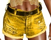 Gold Jean Shorts