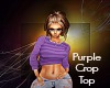 *S* Purple Crop Top