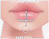 $K Lip Piercing
