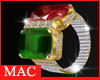 MAC - Diamond Ruby Ring