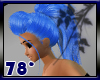 light blue queue hair