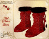 Red Winter Boots