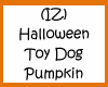 (IZ) Toy Dog Pumpkin