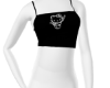 Hello kitty top black