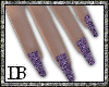 !DB Glitter Nails Purple