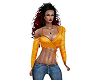 Orange Wrapped Top