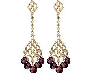 Gold & Rubins-earrings