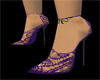 Purple lace high heels