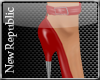 [NR]Spiked Pumps Red