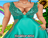 (A) Elite Teal Gown