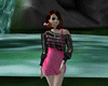 |F| Black n pink dress