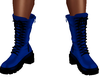 Blue shoelace boot