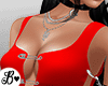 B| Red Leather Pin Dress