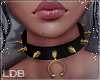 Gold Spiked Collar