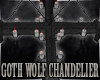 Jm Goth Wolf  Chandelier