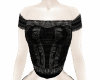 black vamp lace corset
