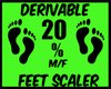 {J} 20% Foot Scaler