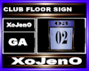 CLUB FLOOR SIGN
