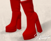 S. Boots  Leather Red