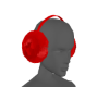 Afrodite ear muffs Red