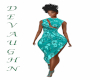 MYLA TEAL PRNT DRESS