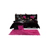 *CS* black and pink bed