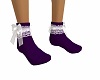 Socks Purple w/lace