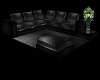*MZA* Blk N Silver Couch