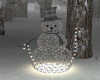 Snowman with lights