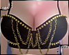 PvcGothik Bra Gold Spike