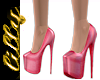Hot pink platform heels