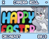 D; Happy Easter Sign