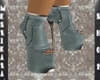 Belt Green Open Boots
