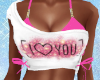 "I Love You" Summer Top