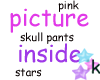 Pink Skull Star Pants