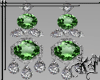 Sterling Emerald Diamond