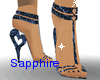 !S!Sapphire Heart Heels