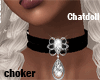 C]Diamond Choker Silv