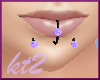 kt2 Lip 3 Pierce Purple