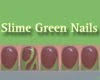 slime green nails