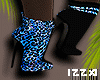 ♔ Leopard Blue Boots