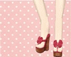 *B kawaii pink bow shoes
