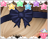 ! Navy Blue Bow Band