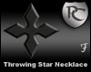 Throwing Star Necklace
