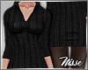 n| Black Knitted Dress