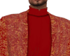 Gold/Red Turtleneck Suit