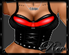 Red and Black Corset Top