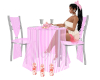 pink romance table for 2