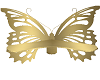 Brass Butterfly Bench