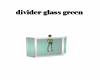 divider glass green 